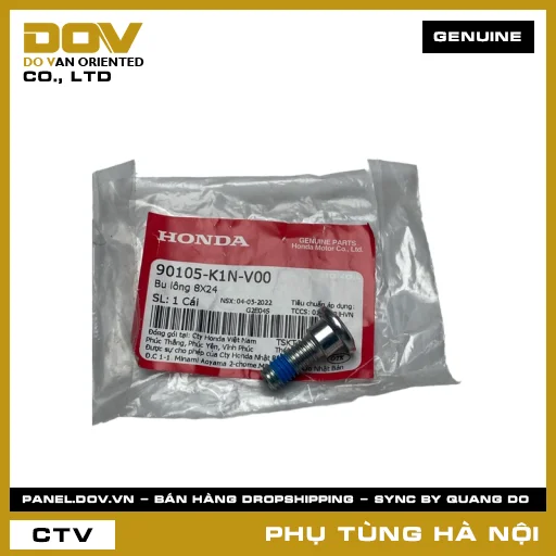MÃ PHỤ TÙNG : 90105K1NV00 BU LÔNG 8X24 — 90105K1NV00