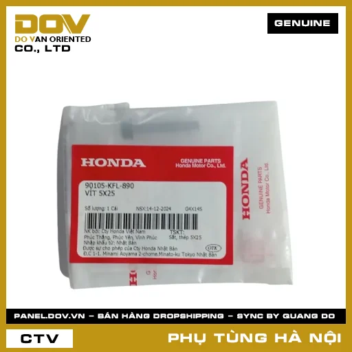 MÃ PHỤ TÙNG : 90105KFL890 VÍT 5X25 — 90105KFL890