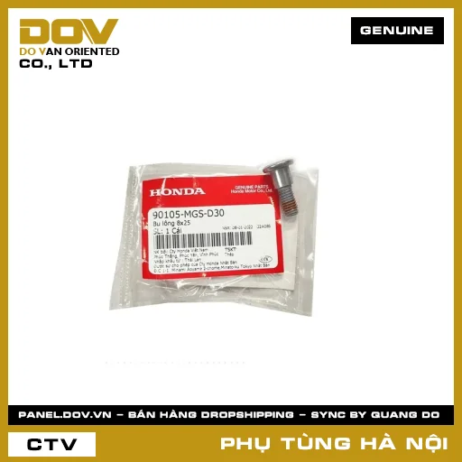 MÃ PHỤ TÙNG : 90105MGSD30 BU LÔNG 8X25 — 90105MGSD30