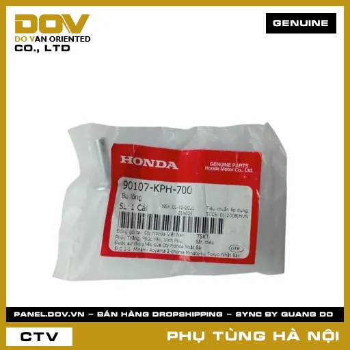 MÃ PHỤ TÙNG : 90107KPH700 BU LÔNG — 90107KPH700