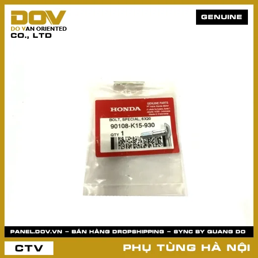 MÃ PHỤ TÙNG : 90108K15930 BU LÔNG 6X20 — 90108K15930