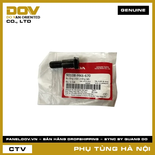 MÃ PHỤ TÙNG : 90108MK6670 BU LÔNG CHÂN CHỐNG BÊN — 90108MK6670