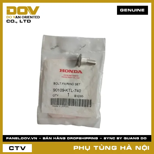 MÃ PHỤ TÙNG : 90109KTL740 BU LÔNG — 90109KTL740