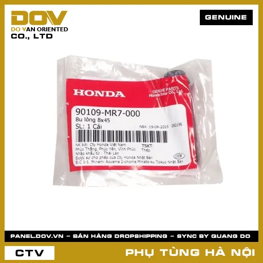 MÃ PHỤ TÙNG : 90109MR7000 BU-LÔNG ĐẦU GỜ 8X45 — 90109MR7000