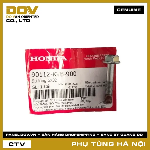 MÃ PHỤ TÙNG : 90112KVB900 BU LÔNG 6X32 — 90112KVB900