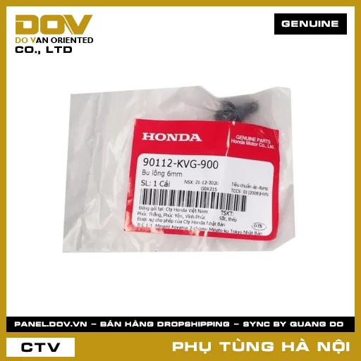 MÃ PHỤ TÙNG : 90112KVG900 BU LÔNG 6MM — 90112KVG900
