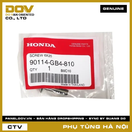 MÃ PHỤ TÙNG : 90114GB4810 VÍT 6X25 — 90114GB4810