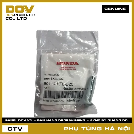 MÃ PHỤ TÙNG : 90114KFLD20 VÍT BẮT GIỎ XE 6X32 — 90114KFLD20