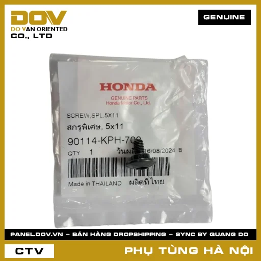 MÃ PHỤ TÙNG : 90114KPH700 VÍT ĐẶC BIỆT 5X11 — 90114KPH700
