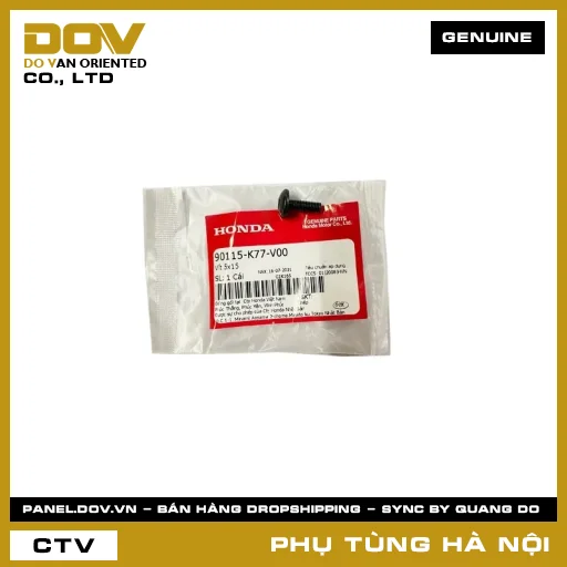 MÃ PHỤ TÙNG : 90115K77V00 VÍT 5X15 — 90115K77V00