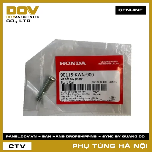 MÃ PHỤ TÙNG : 90115KWN900 VÍT BẮT TAY PHANH — 90115KWN900