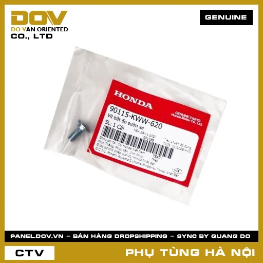 MÃ PHỤ TÙNG : 90115KWW620 VÍT BẮT ỐP SƯỜN XE — 90115KWW620