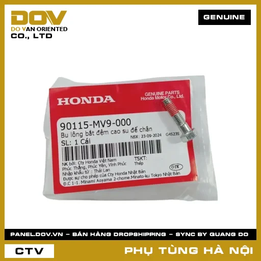 MÃ PHỤ TÙNG : 90115MV9000 BU LÔNG BẮT ĐỆM CAO SU ĐỂ CHÂN — 90115MV9000