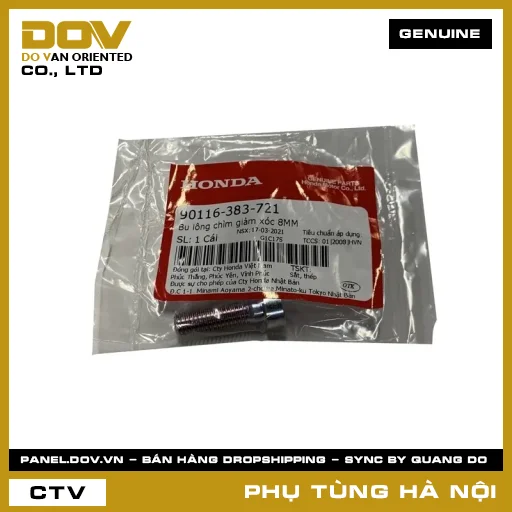 MÃ PHỤ TÙNG : 90116383721 BU LÔNG CHÌM GIẢM XÓC 8MM — 90116383721