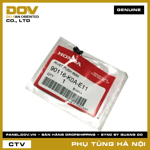 MÃ PHỤ TÙNG : 90116K0AE11 ĐINH TÁN 6MM — 90116K0AE11