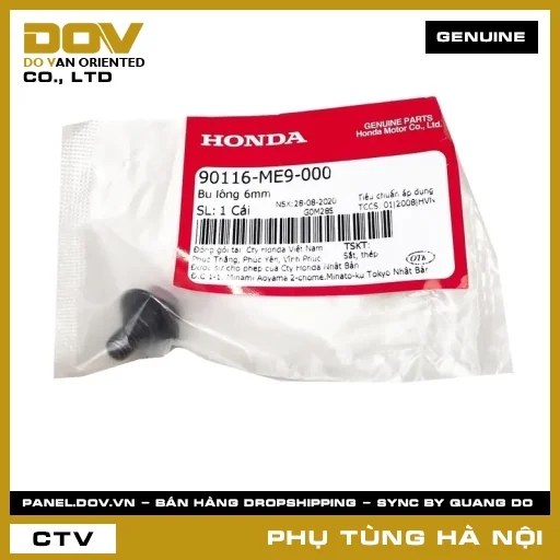 MÃ PHỤ TÙNG : 90116ME9000 BU LÔNG 6MM — 90116ME9000