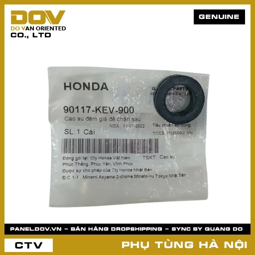 MÃ PHỤ TÙNG : 90117KEV900 CAO SU ĐỆM GIÁ ĐỂ CHÂN SAU — 90117KEV900