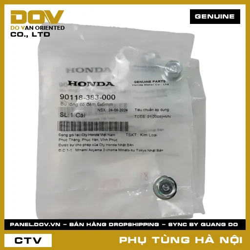 MÃ PHỤ TÙNG : 90118383000 BU LÔNG CÓ ĐỆM 6X6MM — 90118383000