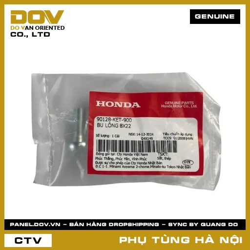 MÃ PHỤ TÙNG : 90128KET900 BU LÔNG 8X22 — 90128KET900