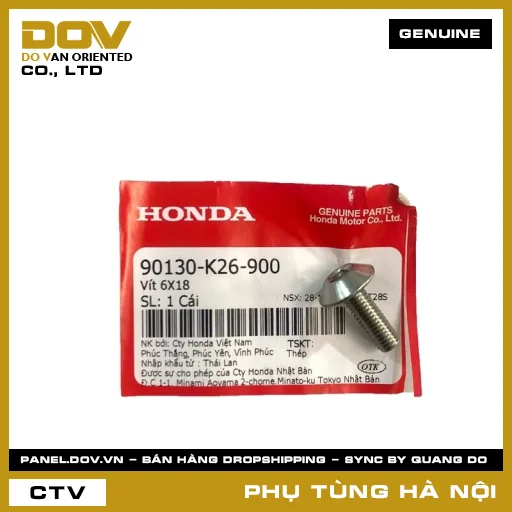 MÃ PHỤ TÙNG : 90130K26900 VÍT 6X18 — 90130K26900