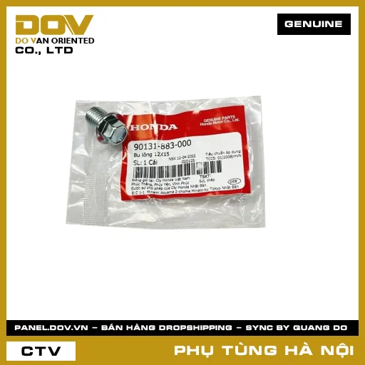 MÃ PHỤ TÙNG : 90131883000 BU LÔNG 12X15 — 90131883000