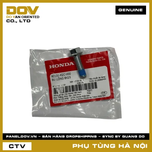 MÃ PHỤ TÙNG : 90131K2CV00 BU LÔNG 8X25 — 90131K2CV00