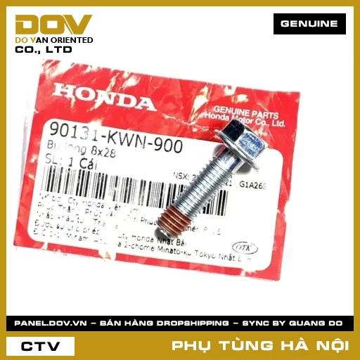 MÃ PHỤ TÙNG : 90131KWN900 BU LÔNG 8X28 — 90131KWN900