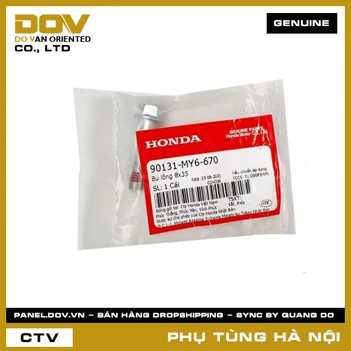 MÃ PHỤ TÙNG : 90131MY6670 BU LÔNG 8X35 — 90131MY6670