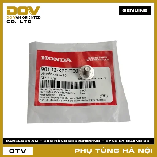 MÃ PHỤ TÙNG : 90132KPPT00 VÍT NÓN CỤT 6X10 — 90132KPPT00