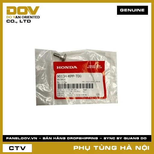 MÃ PHỤ TÙNG : 90134KPPT00 VÍT 5X14 — 90134KPPT00