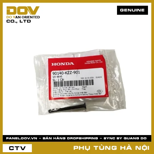 MÃ PHỤ TÙNG : 90140KZZ901 VÍT 4X45 — 90140KZZ901