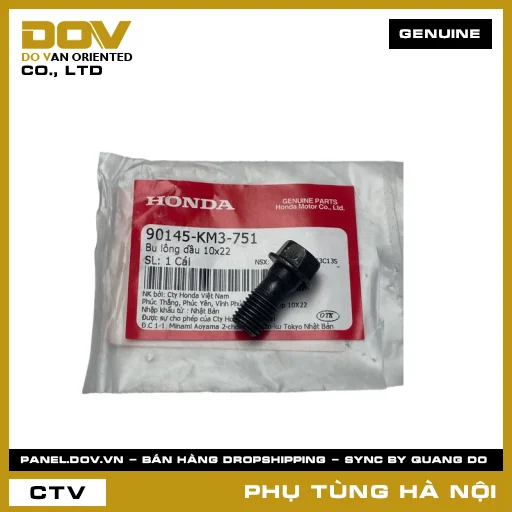 MÃ PHỤ TÙNG : 90145KM3751 BU LÔNG DẦU 10X22 — 90145KM3751