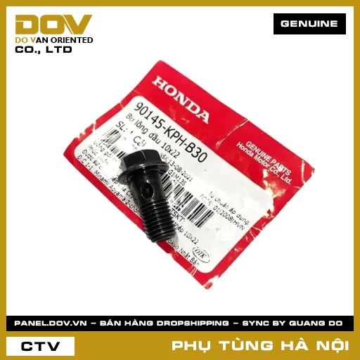 MÃ PHỤ TÙNG : 90145KPHB30 BU LÔNG DẦU 10X22 — 90145KPHB30