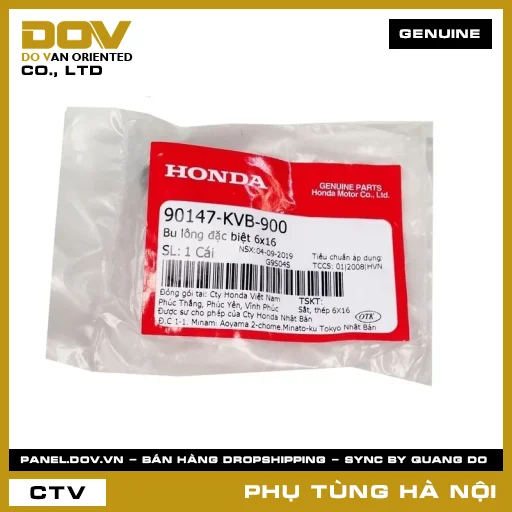 MÃ PHỤ TÙNG : 90147KVB900 BU LÔNG ĐẶC BIỆT 6X16 — 90147KVB900