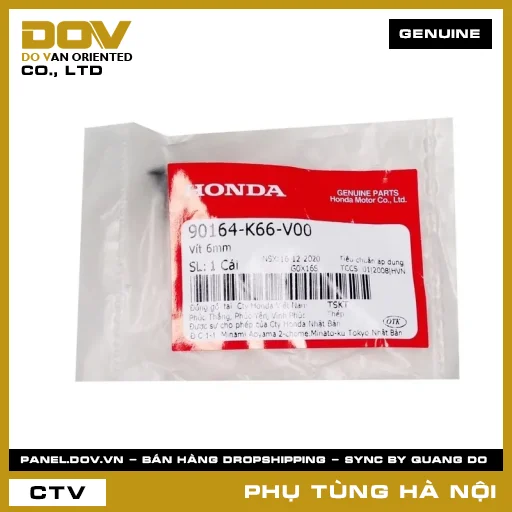 MÃ PHỤ TÙNG : 90164K66V00 VÍT 6MM — 90164K66V00
