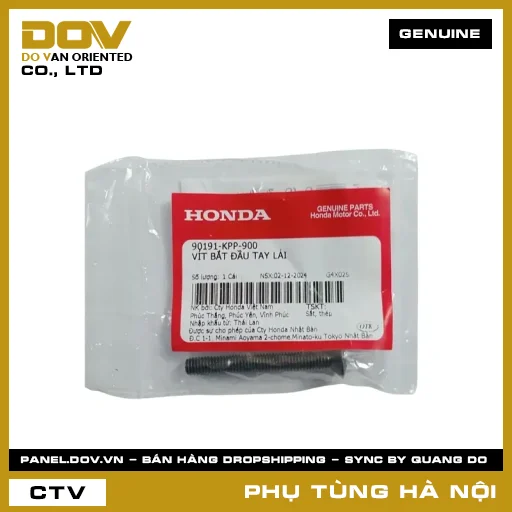 MÃ PHỤ TÙNG : 90191KPP900 VÍT BẮT ĐẦU TAY LÁI — 90191KPP900