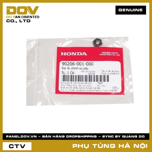 MÃ PHỤ TÙNG : 90206001000 ĐAI ỐC CHỈNH XU PÁP — 90206001000