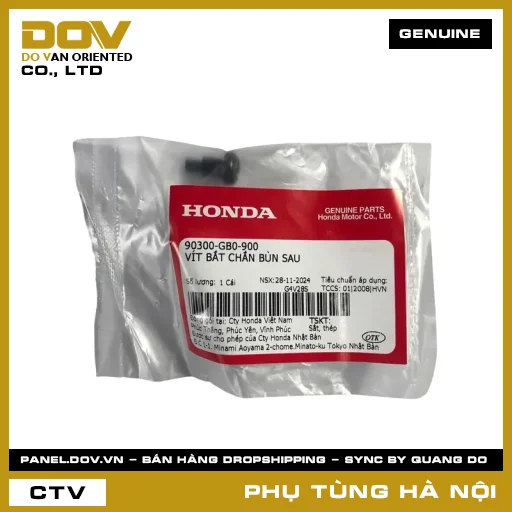 MÃ PHỤ TÙNG : 90300GB0900 VÍT BẮT CHẮN BÙN SAU — 90300GB0900