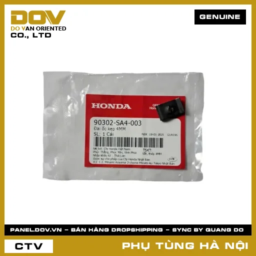 MÃ PHỤ TÙNG : 90302SA4003 ĐAI ỐC KẸP 4MM — 90302SA4003