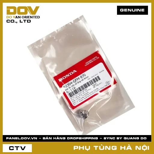 MÃ PHỤ TÙNG : 90304GFM970 ĐAI ỐC MŨ CỔ ỐNG XẢ 6MM — 90304GFM970