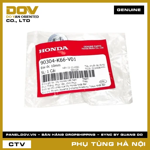 MÃ PHỤ TÙNG : 90304K66V01 ĐAI ỐC 10MM — 90304K66V01