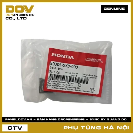 MÃ PHỤ TÙNG : 90305GK8000 ĐAI ỐC 6MM — 90305GK8000