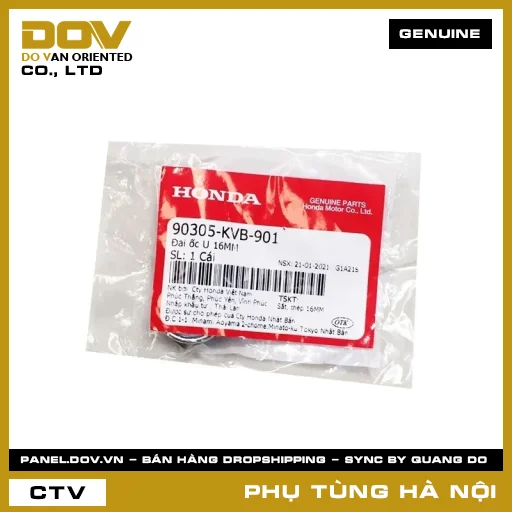 MÃ PHỤ TÙNG : 90305KVB901 ĐAI ỐC U 16MM — 90305KVB901