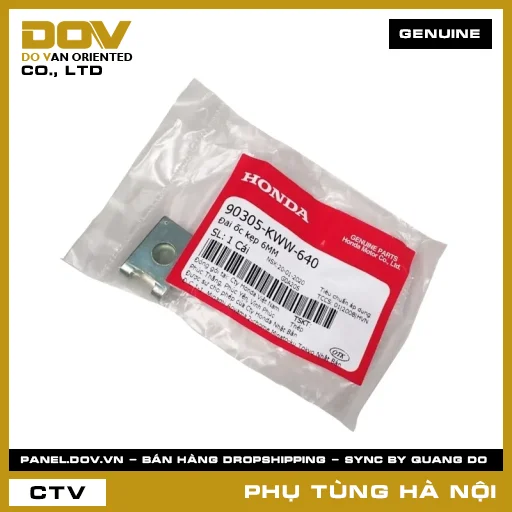 MÃ PHỤ TÙNG : 90305KWW640 ĐAI ỐC KẸP 6MM — 90305KWW640