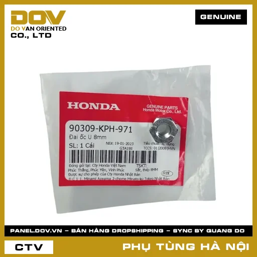 MÃ PHỤ TÙNG : 90309KPH971 ĐAI ỐC U 8MM — 90309KPH971