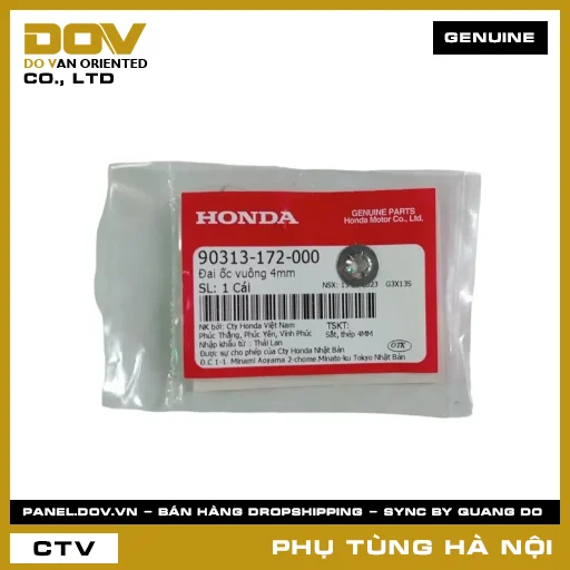 MÃ PHỤ TÙNG : 90313172000 ĐAI ỐC VUÔNG 4MM — 90313172000