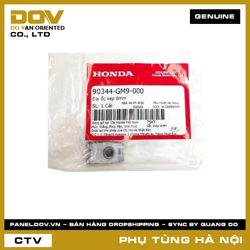 MÃ PHỤ TÙNG : 90344GM9000 ĐAI ỐC KẸP 6MM — 90344GM9000