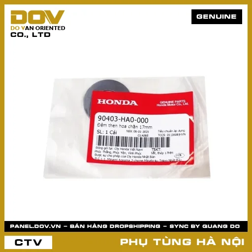 MÃ PHỤ TÙNG : 90403HA0000 ĐỆM THEN HOA CHẶN 17MM — 90403HA0000