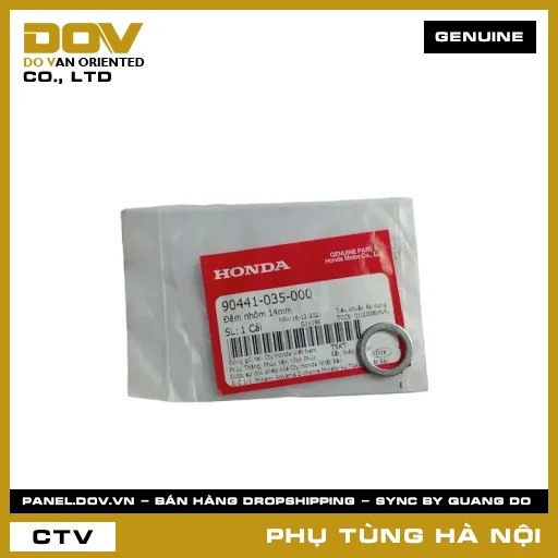 MÃ PHỤ TÙNG : 90441035000 ĐỆM NHÔM 14MM — 90441035000