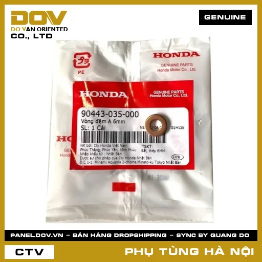 MÃ PHỤ TÙNG : 90443035000 VÒNG ĐỆM A 6MM — 90443035000